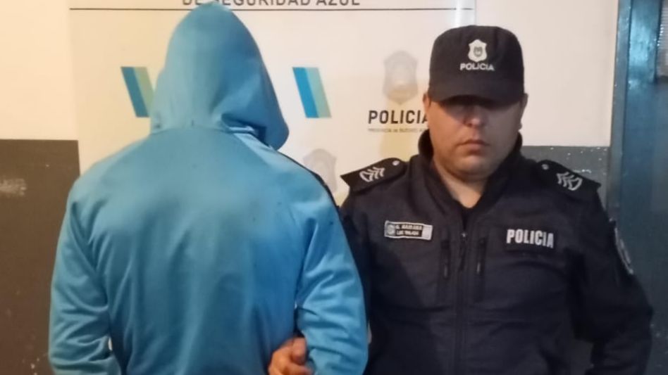 El arrestado por estos hechos será indagado mañana jueves en sede judicial. FOTO: EPDS AZUL/PBA