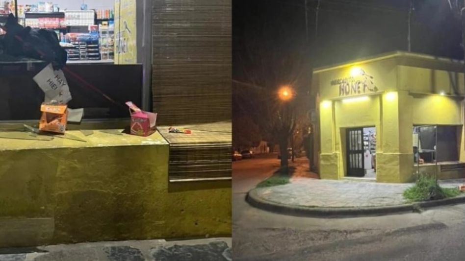 El local donde el ilícito se produjo está situado en Avenida Pellegrini y General Paz. FOTOS: EPDS AZUL/PBA