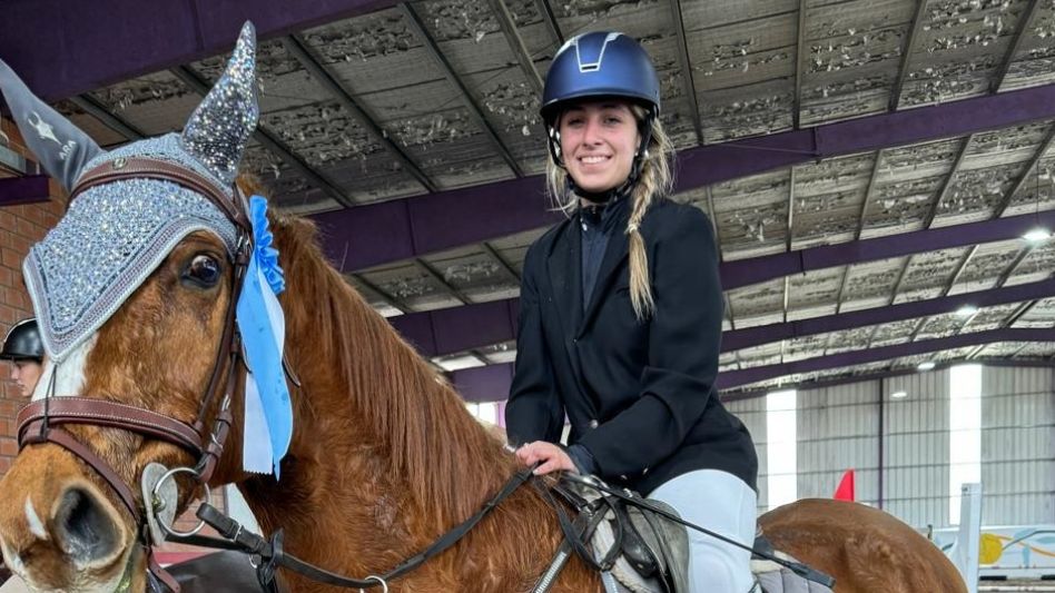 Camila Camila Tomás terminó primera en la competencia que se realizó en Haras Los Abuelos de Sierra de los Padres. 