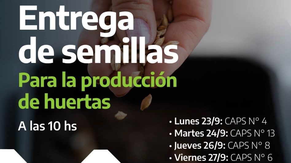   Continúan las jornadas de entrega de semillas   para la producción de huertas