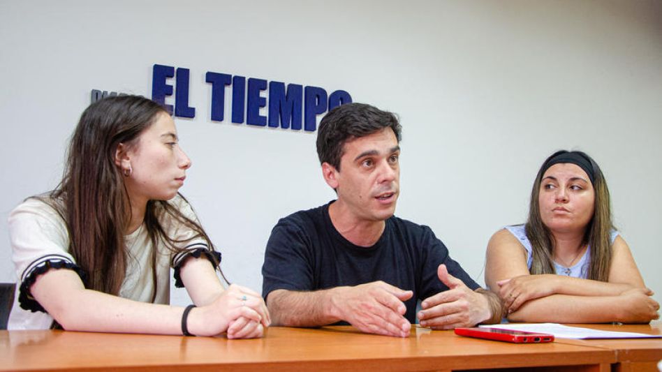 Los dirigentes radicales Solana Mansilla, Agustín Puyou y Romina Falcón dialogaron con EL TIEMPO. FOTOS NACHO CORREA