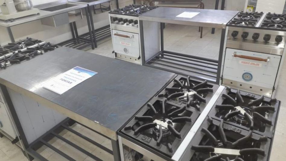 Parte del equipamiento adquirido para la nueva cocina del CFL 401.