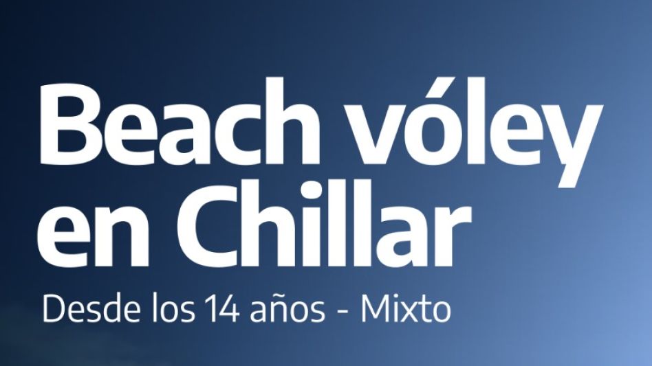 Actividades deportivas: beach vóley en Chillar