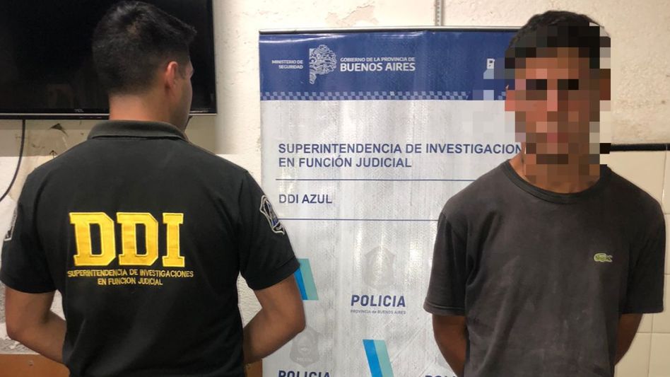 Un varón que tiene 24 años de edad es uno de los imputados por el robo en la rotisería. FOTO: DDI AZUL/PBA