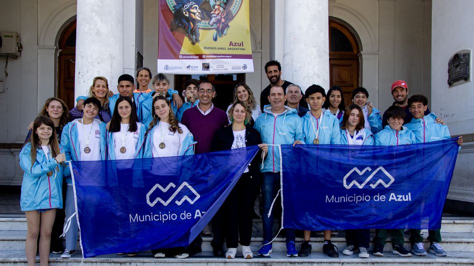 El intendente Sombra recibió a medallistas   de los Juegos Bonaerenses 2024