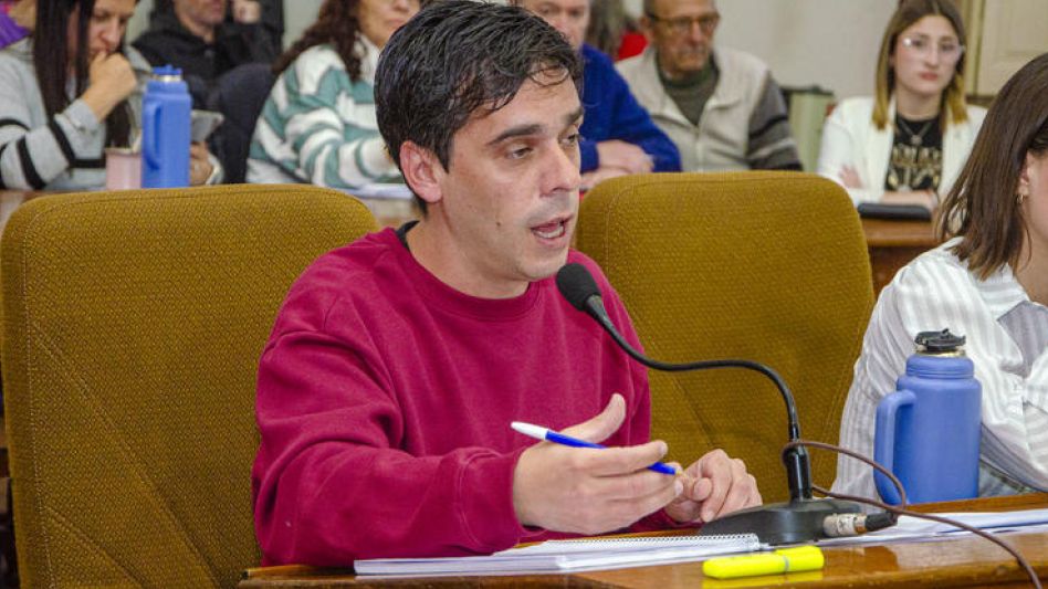 Concejal Agustín Puyou, del bloque UCR, autor de la iniciativa.  NACHO CORREA