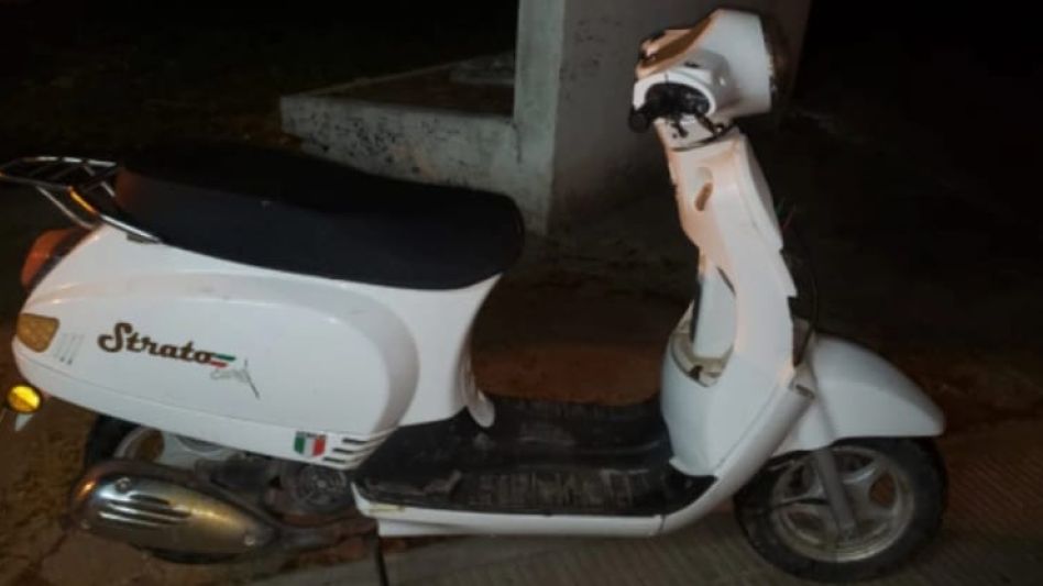 Una moto. La llevaban de tiro dos de los menores implicados en estos hechos. FOTO: PBA