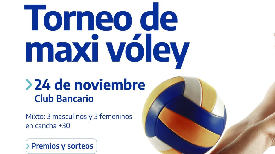 Se viene un Torneo de Maxi Vóley en Azul