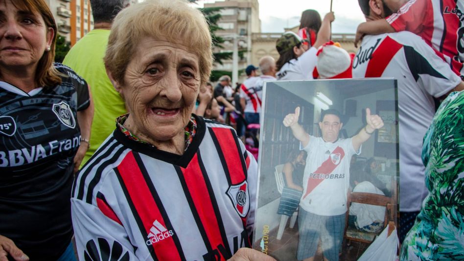 Yaya con su querido Federico el 9 de didicembre de 2018. FOTO ARCHIVO NACHO CORREA