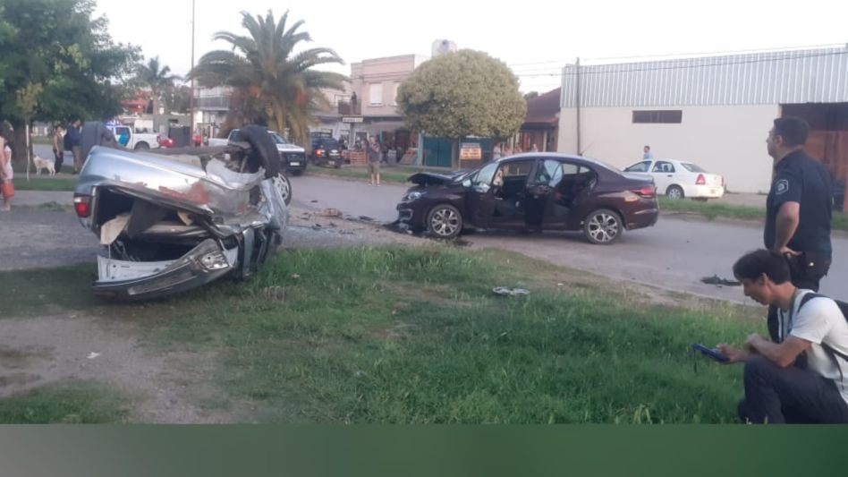 El siniestro vial se produjo sobre la Avenida 25 de Mayo, en cercanías al cruce con Calle 8. FOTO: CPA/PBA