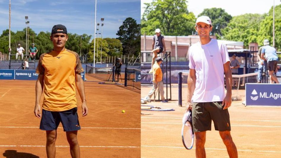 Alex Barrena, cuarto clasificado al torneo, y Lorenzo Rodríguez, quien apareció como tercer clasificado al M15 Azul.