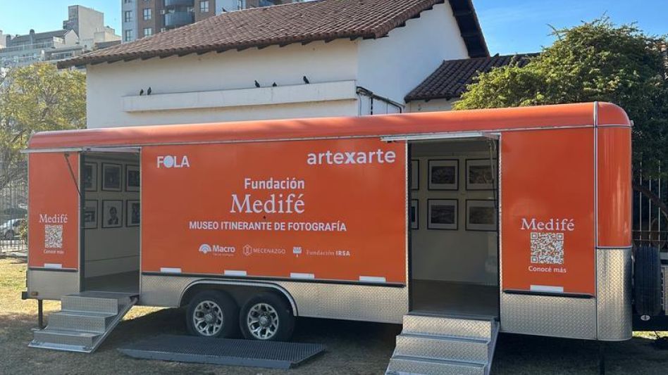 El trailer del Museo Itinerante de FOLA estará desde al martes hasta el domingo en el veredón municipal.    