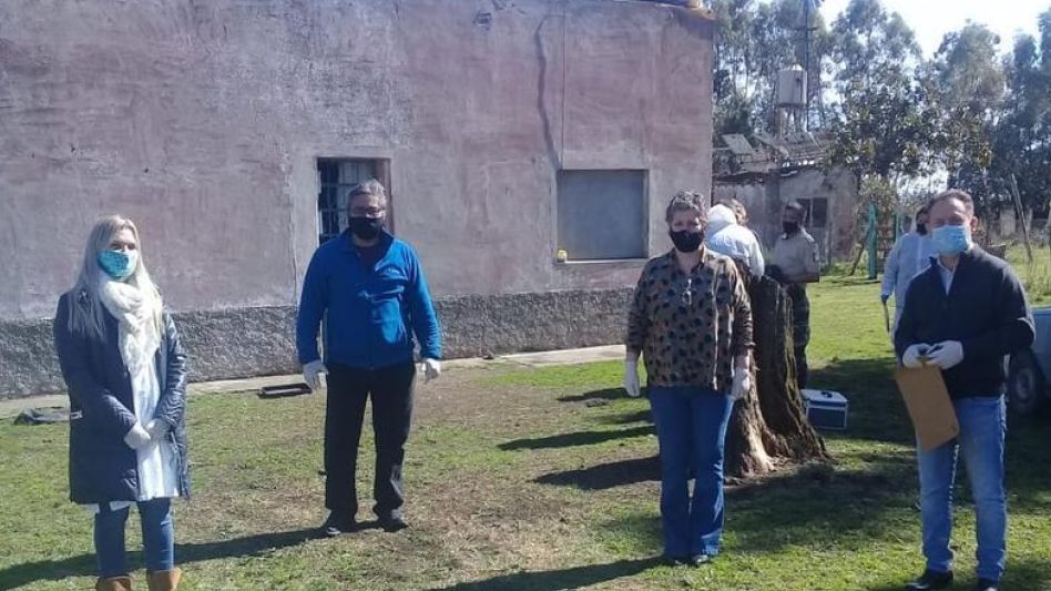 Una imagen de octubre de 2021, cuando en el campo donde se produjo el homicidio se realizó la reconstrucción de ese hecho.  ARCHIVO/EL TIEMPO