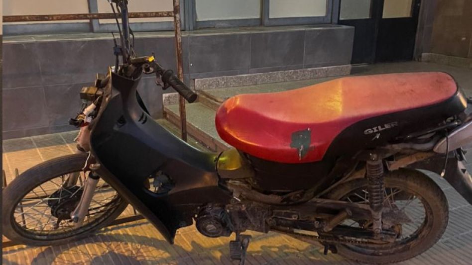 Una Gilera. Le fue sustraída el pasado viernes a una vecina y personal policial también pudo hallarla. FOTO: PBA