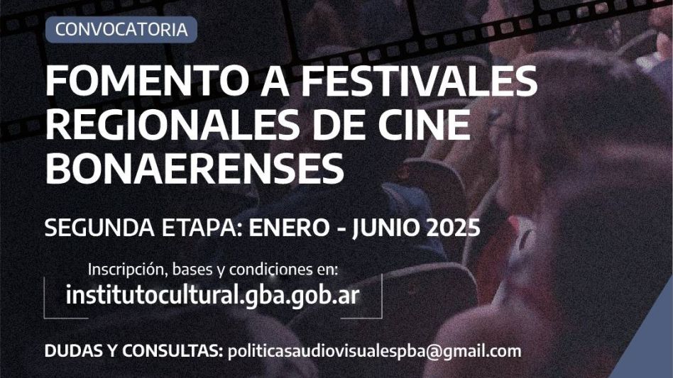 Convocatoria provincial para apoyar la realización de Festivales Regionales de Cine