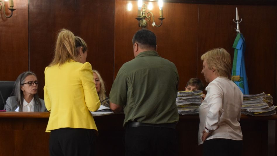 Una imagen del juicio, desarrollado en el Tribunal 2 con sede en el Palacio de Justicia local. FOTO: EN LÍNEA NOTICIAS