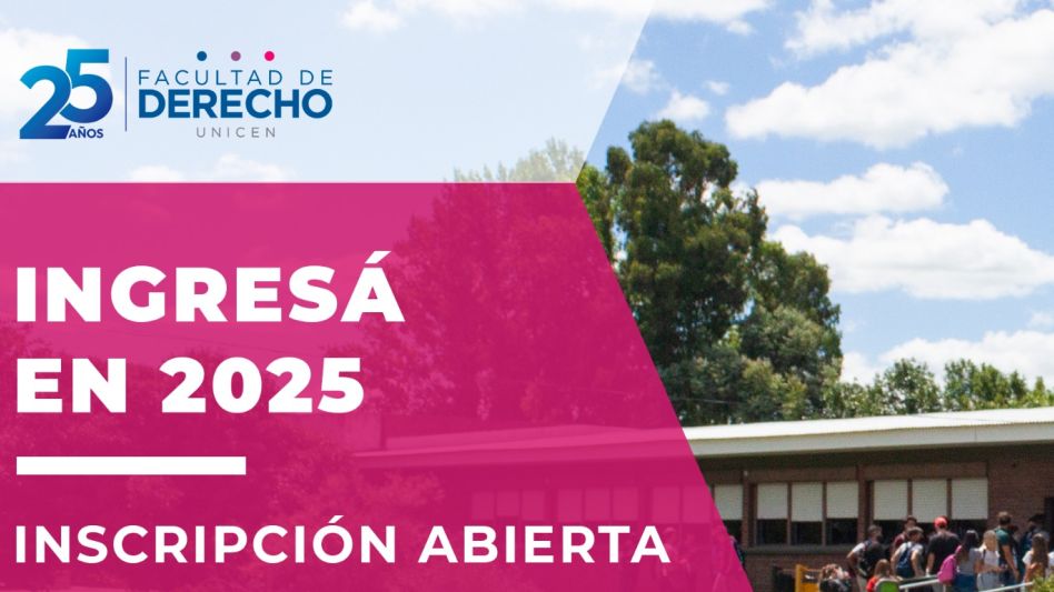 Ingreso 2025 en Facultad de Derecho