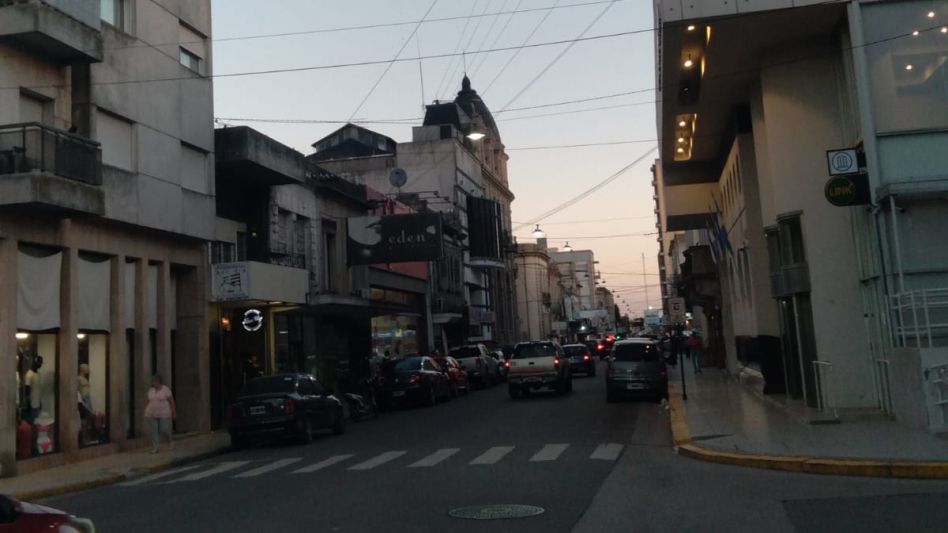 Una vista de la calle San Martin.