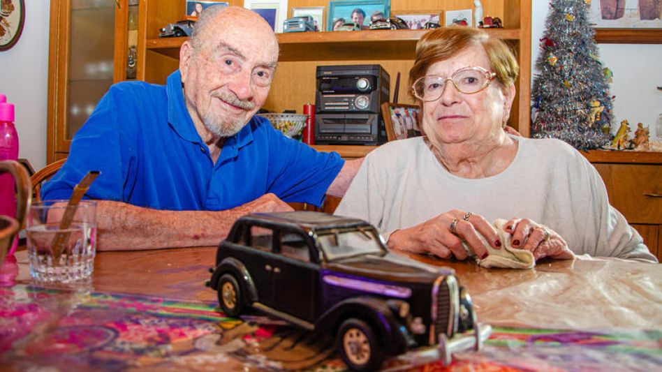 La réplica del auto cuando se casó la pareja conformada por Coco Koerner y Elsie Berte.   