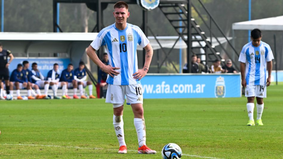 Franco Mastantuono estará presente en el Sudamericano Sub 20. Foto: internet.