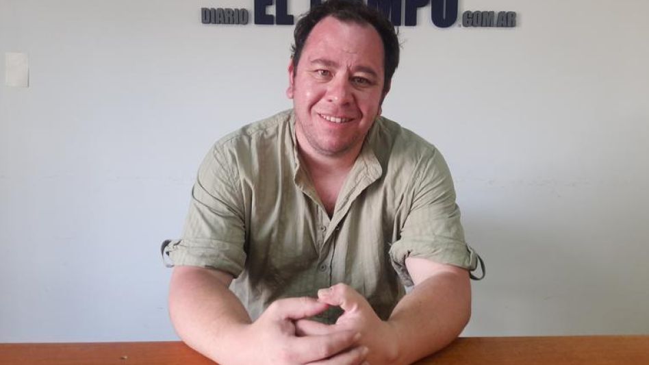 El concejal de Peronismo para el Desarrollo, Nicolás Cartolano, durante la entrevista que le concedió a diario EL TIEMPO.  AGUSTÍN SCALCINI