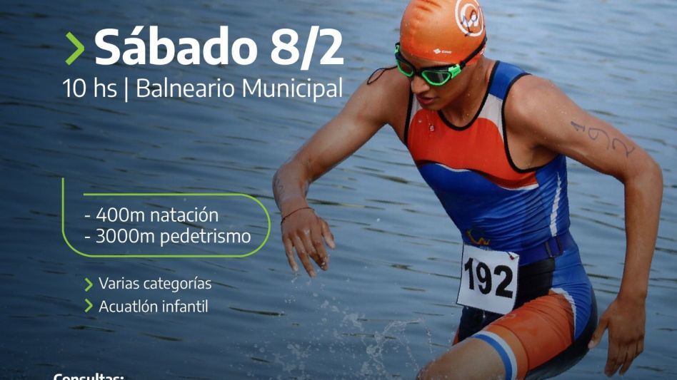 Se acerca el Acuatlón, otra propuesta deportiva de la Municipalidad