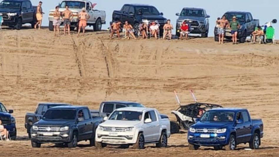 Picadas ilegales en Pinamar. Foto: gentileza El Mensajero de la Costa.