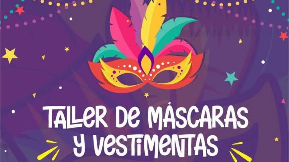Carnaval Azul 2025: taller de máscaras