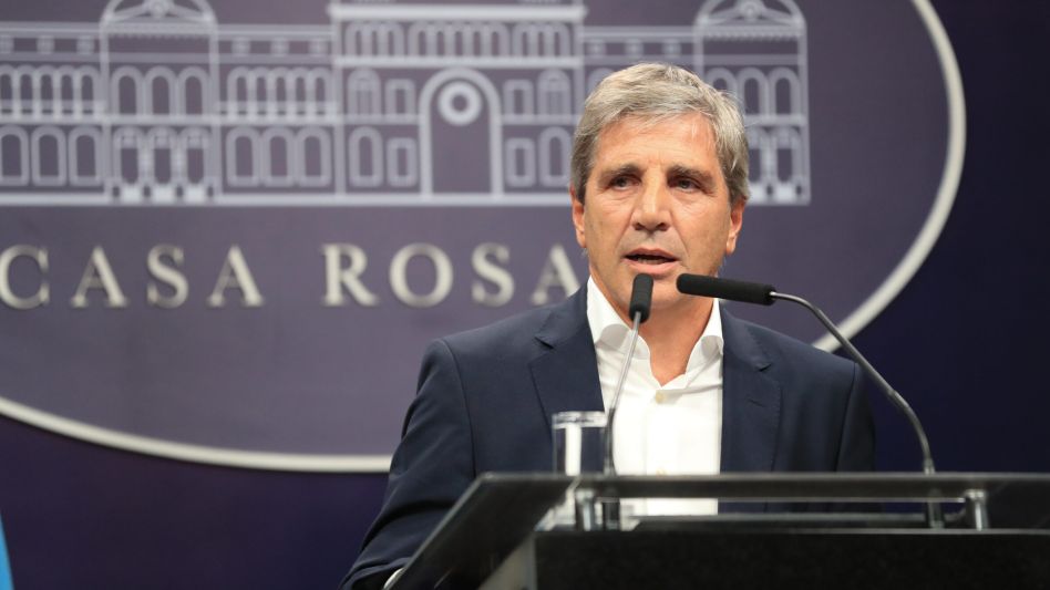 El ministro de Economía, Luis Caputo.
