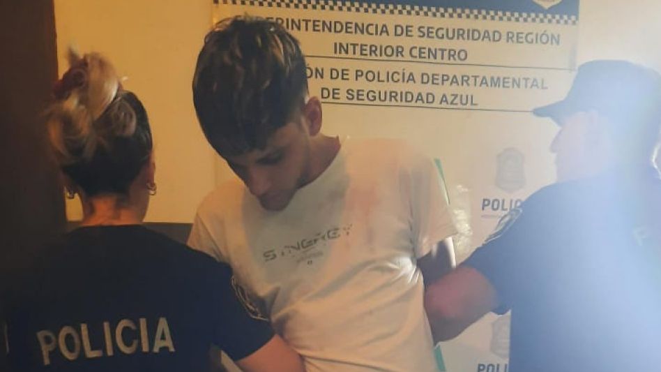 El varón protagonista de estos hechos tiene 22 años y hoy viernes por la noche recuperó la libertad. FOTO: EPDS AZUL/PBA