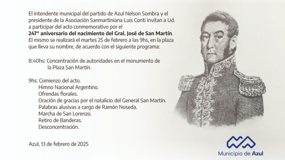  Acto por el natalicio del Gral. San Martín
