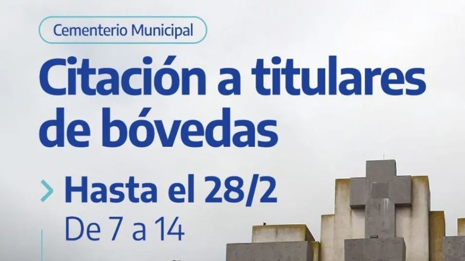 Cementerio Municipal: últimos días de   citación a titulares de bóvedas por censo