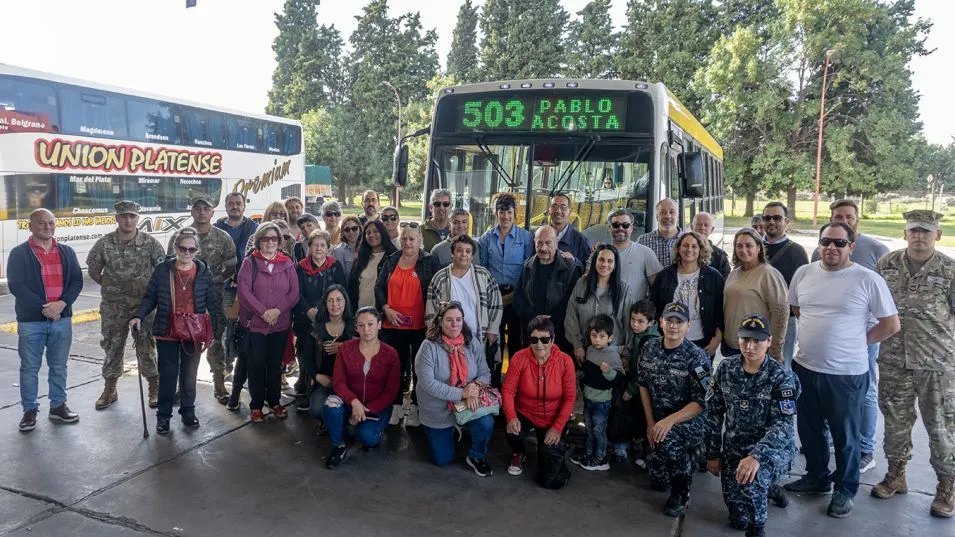 Comenzó el servicio de transporte a Pablo Acosta