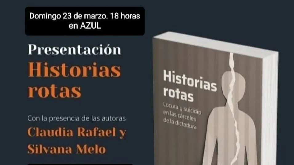Este domingo se presentará el libro Historias rotas en el Jardín Maternal De Paula (ex centro clandestino de detención). 