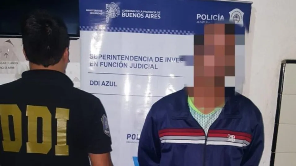 El hombre condenado por abusar de su hija había sido detenido en esta ciudad por policías de la DDI Azul en abril de 2022.  DDI AZUL/ARCHIVO