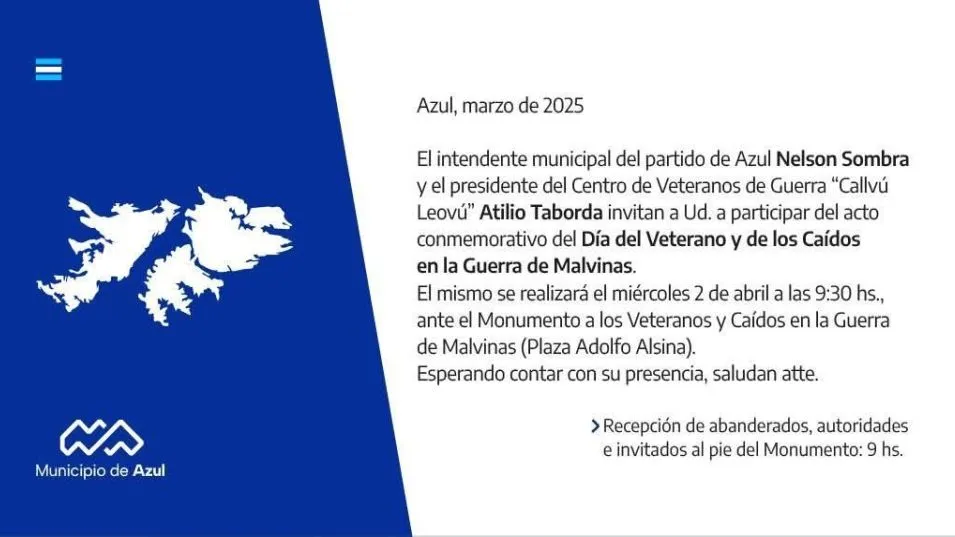 Acto por el Día del Veterano y de los Caídos en la Guerra de Malvinas