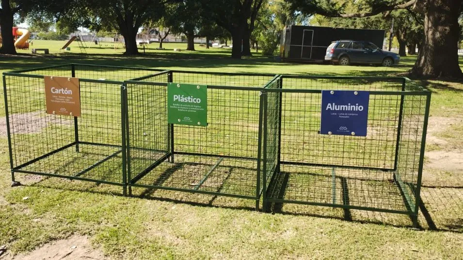 Puntos de reciclaje en el barrio Güemes