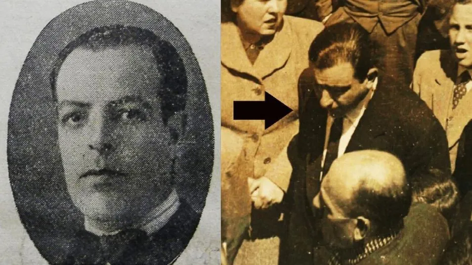 A la derecha, Roberto Lucio Cano, el odontólogo muerto en la asonada de Plaza de Mayo. A la izquierda, Carlos Enrique Curro Carús, encabezó una flotilla que atacó el centro político de Buenos Aires.