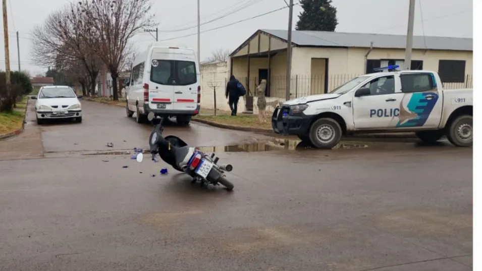 La mujer embarazada que fue llevada al hospital no sufrió lesiones graves, según se informó. FOTO: EPDS AZUL/PBA