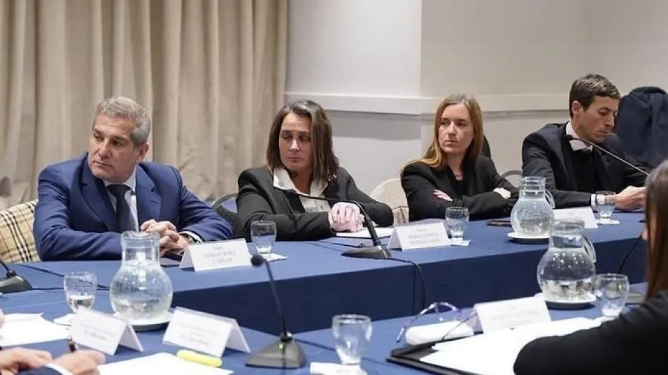 La senadora provincial azuleña, Lorena Mandagarán, durante lo que fue la segunda audiencia del juicio político contra la magistrada Julieta Makintach.    GENTILEZA/LORENAMANDAGARÁN