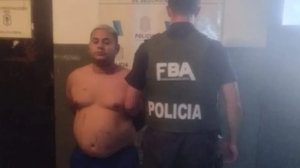 Una imagen de Gonzalo Ezequiel Tamame que data de enero pasado, cuando había sido aprehendido en Azul. FOTO: EPDS AZUL/PBA