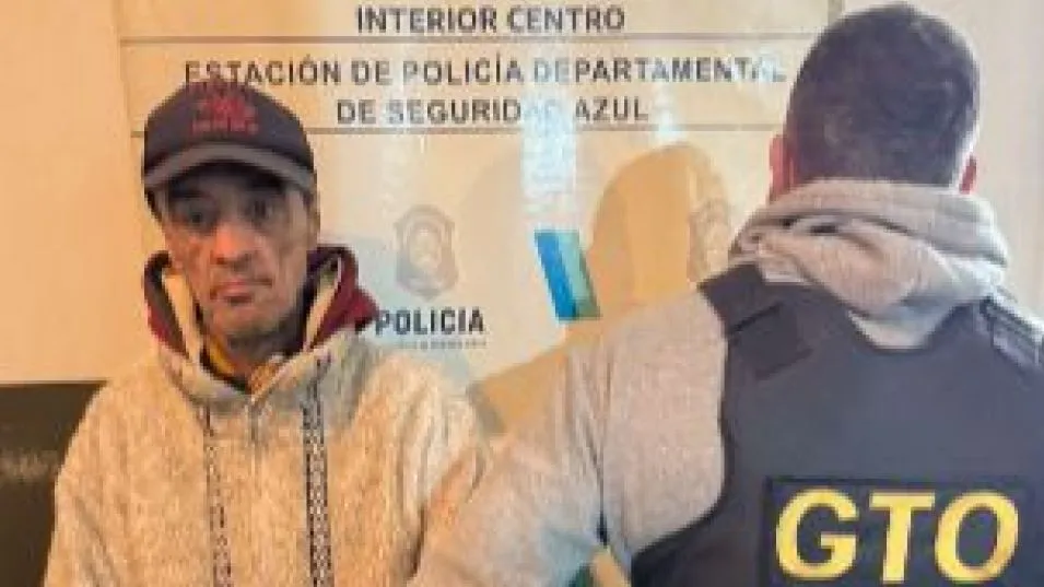 El hombre hallado hoy miércoles en Azul. Tras haber sido demorado por la Policía, recuperó la libertad. FOTO: EPDS AZUL/PBA