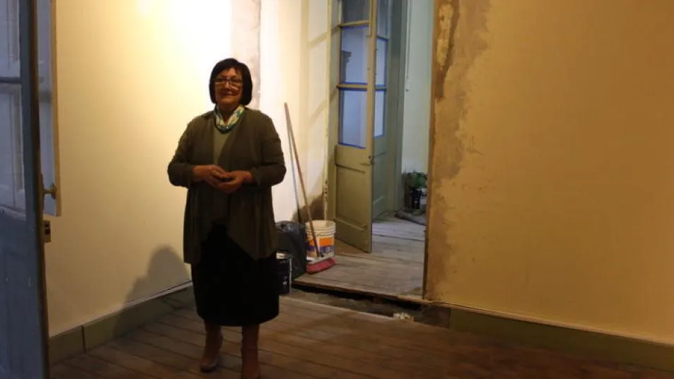 Sara Fusaro dialogó con El Tiempo sobre las refacciones de Casa Ronco.   FOTO PABLO BESIO