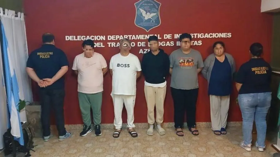 La Banda de los Peruanos, detenida hace cuatro días. Sus miembros fueron indagados anteayer y no declararon. DROGAS ILÍCITAS AZUL/PBA