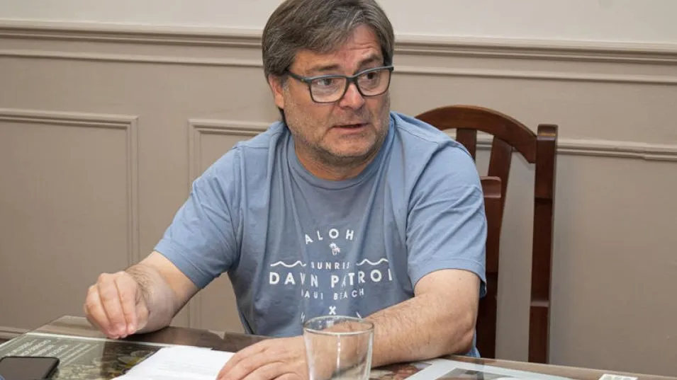 Jorge Ferrarello, secretario general de la Asociación Empleados de Comercio de Azul. NACHO CORREA