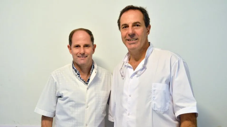 Compartir familia y profesión: los hermanos Gonzalo y Sebastián Vidal eligieron la misma carrera para desarrollarse.