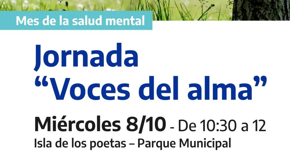 El miércoles se realizará una jornada de reflexión en el mes de la salud mental. 
