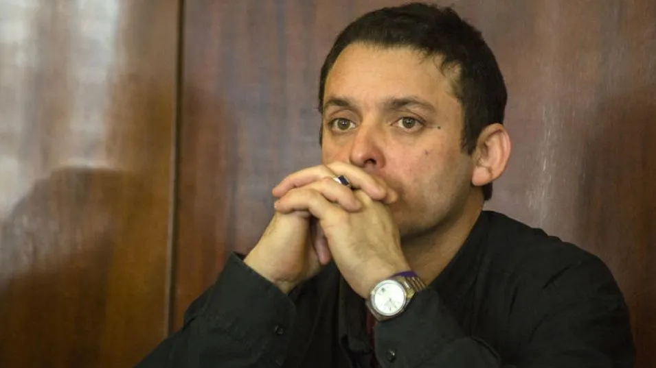 Galeano, durante el juicio donde fue condenado por el crimen de Ferioli. HÉCTOR GARCÍA/EL TIEMPO/ARCHIVO