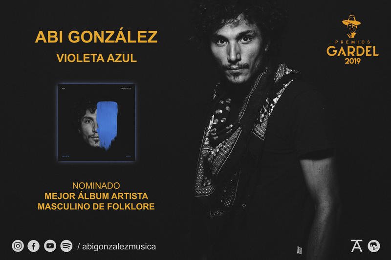 Abi González, nominado a los Premios Gardel en  la categoría Mejor artista masculino de folklore