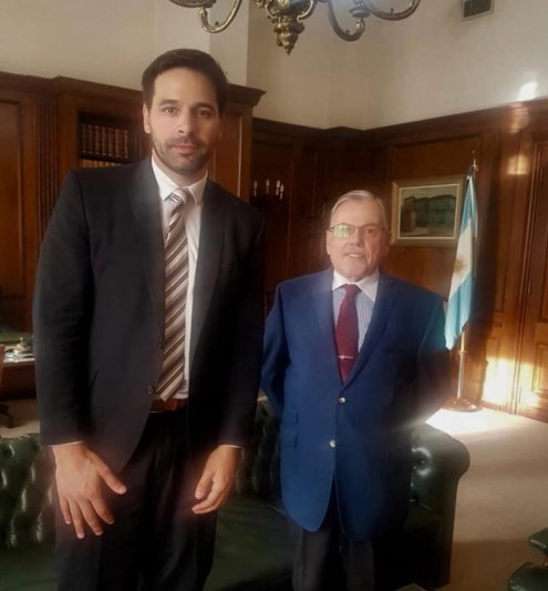 El Dr. Gastón Argeri mantuvo un encuentro con el presidente de la Suprema Corte de Justicia de la provincia de Buenos Aires
